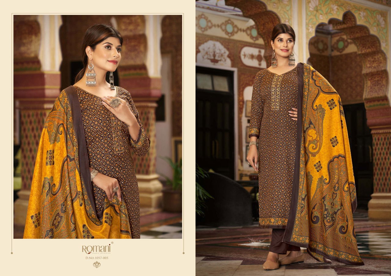 Romani Soneri New Exclusive Wear Pashmina Wholesale Dress Material Collection